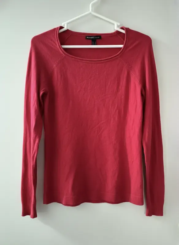 Chompa manga larga rojo marca MANGO talla  S - Chompas, Chalecos y Suéteres | Comprar Online Lima