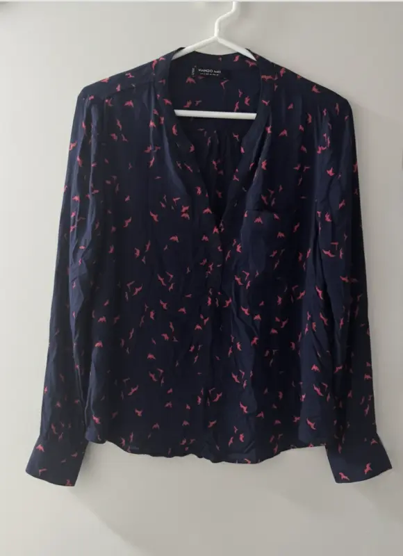 Blusa manga larga estampado aves marca MANGO talla  S - Comprar en Lima Perú | Fancy Shops