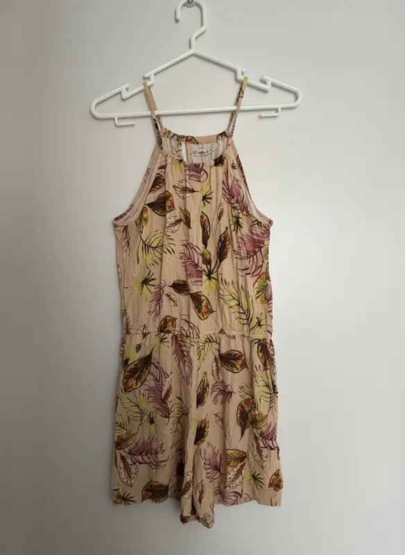 Enterizo beige estampado marca LOIS talla S - Enterizos Elegantes | Comprar Online Lima