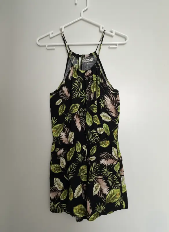 Enterizo negro estampado marca LOIS talla S - Enterizos Elegantes | Comprar Online Lima