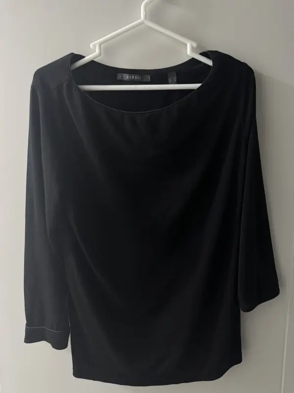 Blusa manga 3/4 negro marca ESPRIT talla S - Comprar en Lima Perú | Fancy Shops