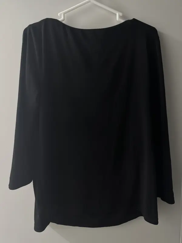 Blusa manga 3/4 negro marca ESPRIT talla S - Imagen 2