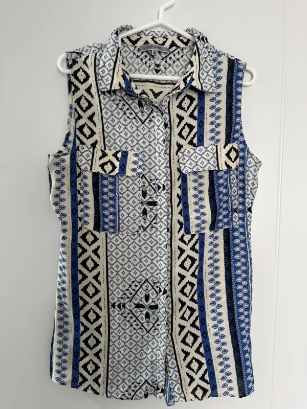 Blusa manga cero estampado multicolor basement talla S - Comprar en Lima Perú | Fancy Shops