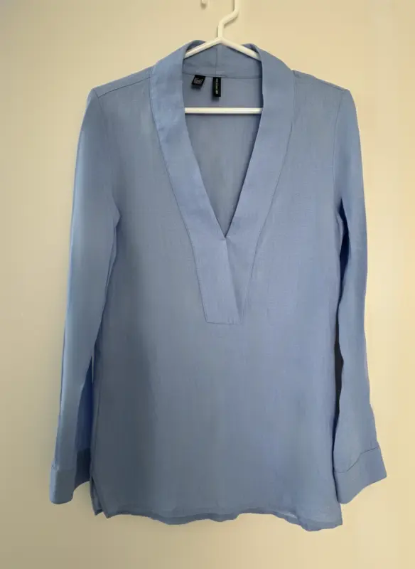 Blusa manga larga celeste marca MANGO talla XS - Comprar en Lima Perú | Fancy Shops