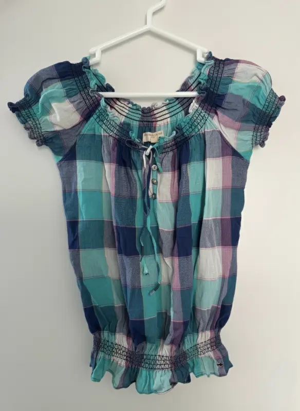 Blusa de cuadros manga corta KIDSMADEHERE talla XS - Comprar en Lima Perú | Fancy Shops