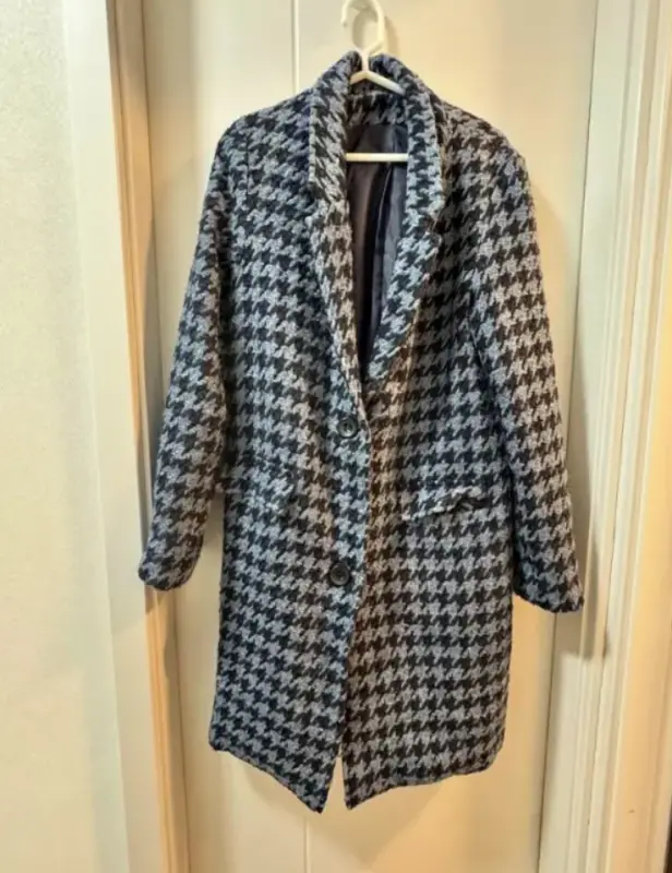 Abrigo cuadros michelle belau talla S - Moda Mujer | Comprar Online Lima