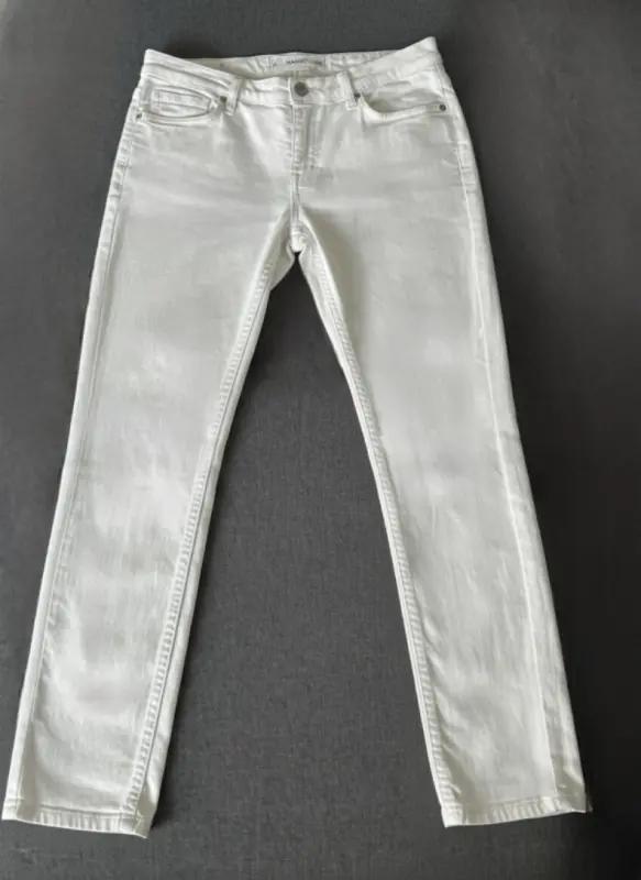 Pantalón blanco marca MANGO talla 28 - Pantalones, Shorts y Faldas | Comprar Online Lima