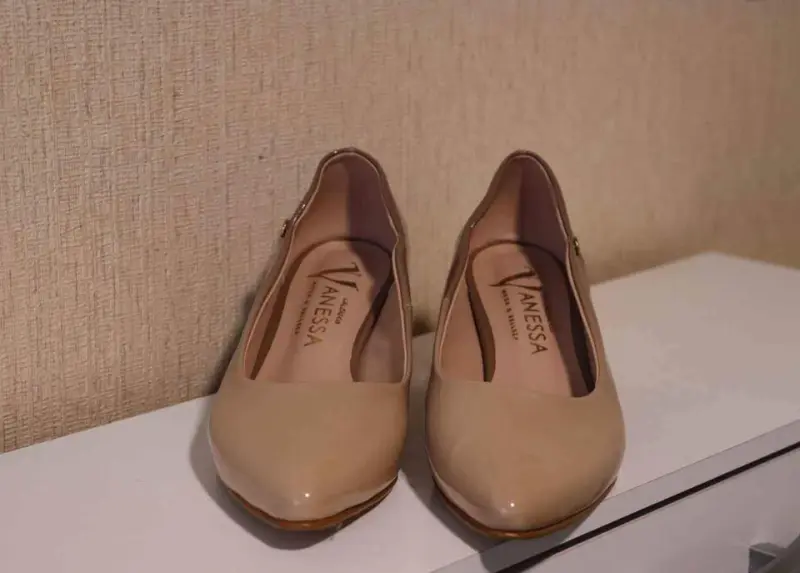 Zapatos de vestir marrón y beige talla 38 - Imagen 3