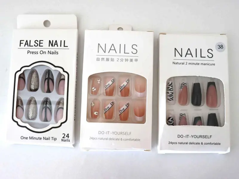 Kit 96 Uñas postizas diseños variados - Salud y Belleza | Comprar Online Lima