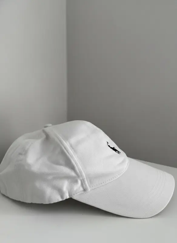 Gorra de algodón blanca Ralph Lauren bordado Unisex - Imagen 2