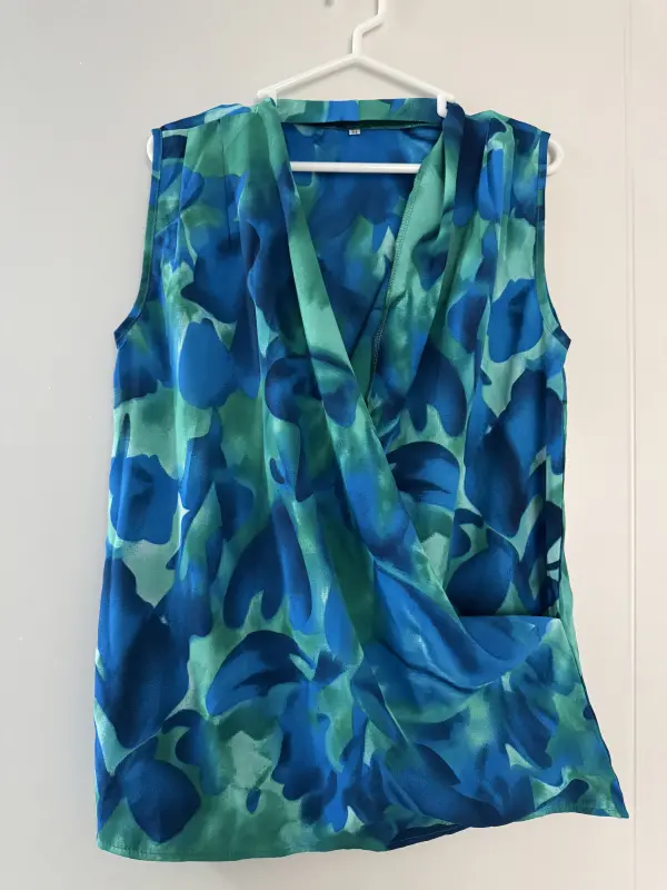 Blusa verde y azul talla M - Blusas | Comprar Online Lima