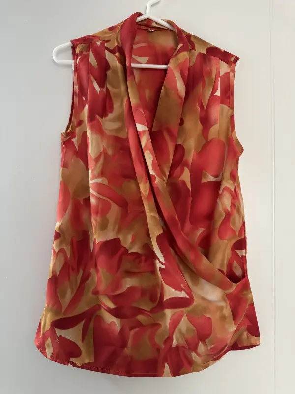 Blusa rojo y naranja talla M - Blusas | Comprar Online Lima