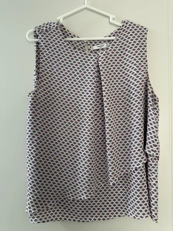 Blusa estampado rombos marca MANGO talla M - Blusas | Comprar Online Lima