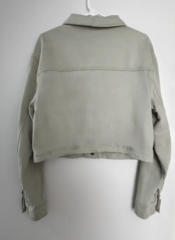 Casaca verde pastel talla S - Imagen 2