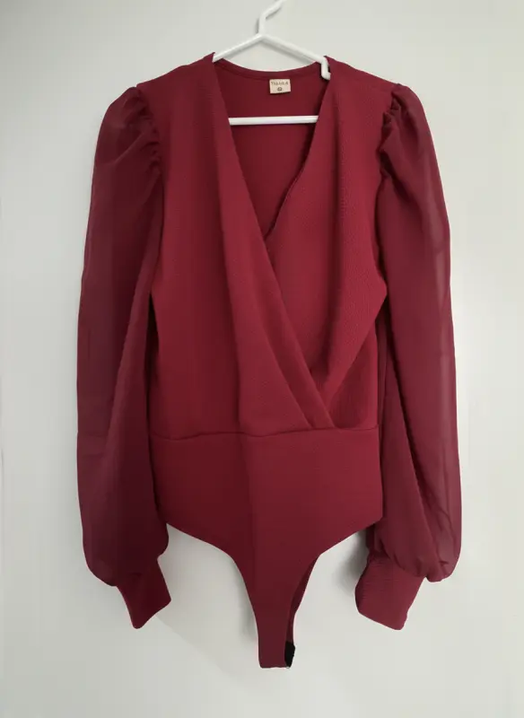 Blusa manga larga rojo vino talla M - Blusas | Comprar Online Lima