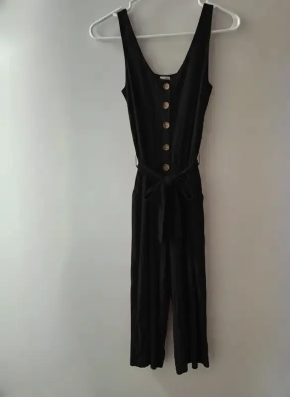 Enterizo negro con correa talla S/M - Enterizos Elegantes | Comprar Online Lima