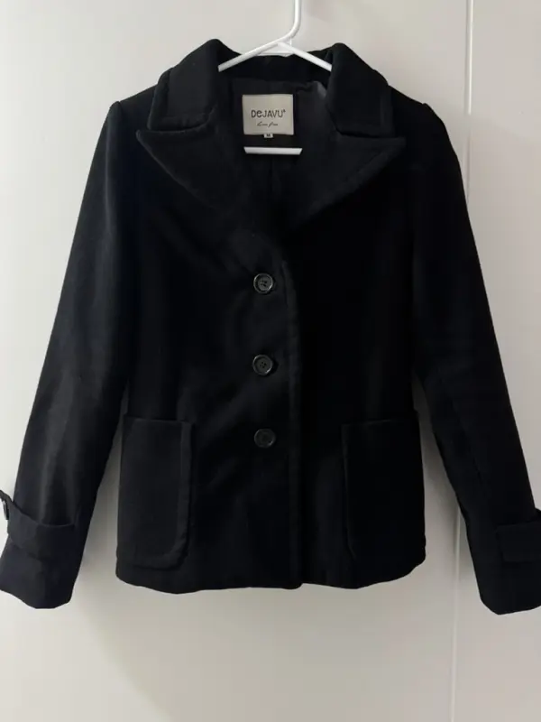 Abrigo negro talla M - Comprar en Lima Perú | Fancy Shops