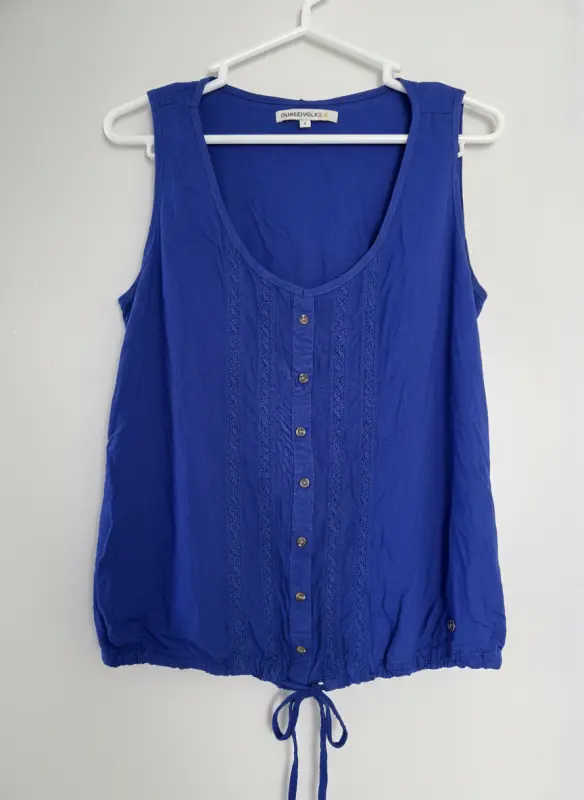Blusa manga cero azul marca dunkelvolk talla S - Blusas | Comprar Online Lima