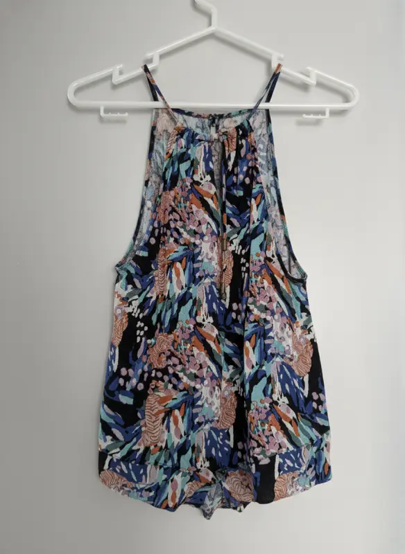 Blusa manga cero multicolor denimlab talla S - Imagen 2