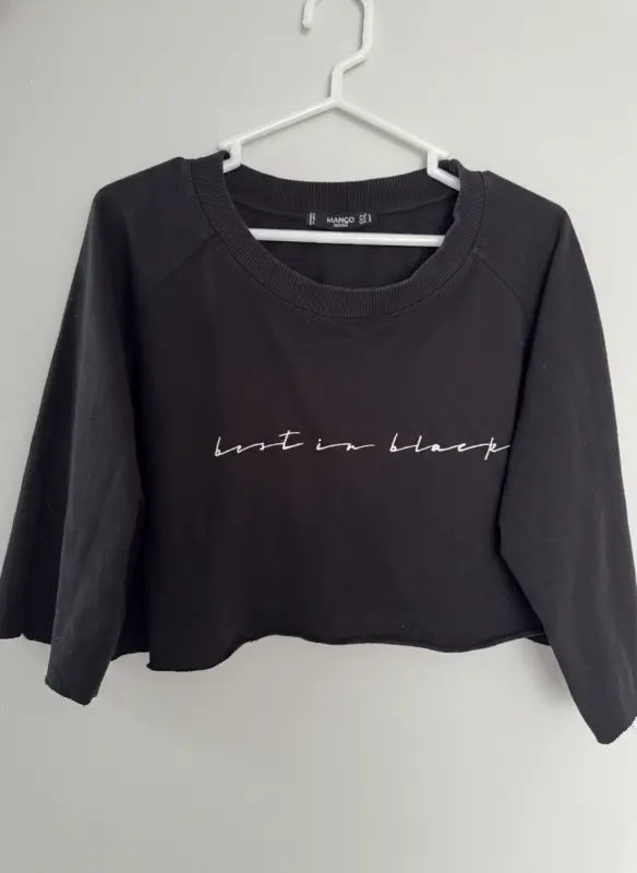Sudadera negra marca MANGO talla L - Conjuntos Deportivos y Accesorios | Comprar Online Lima