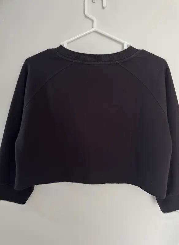 Sudadera negra marca MANGO talla L - Imagen 2