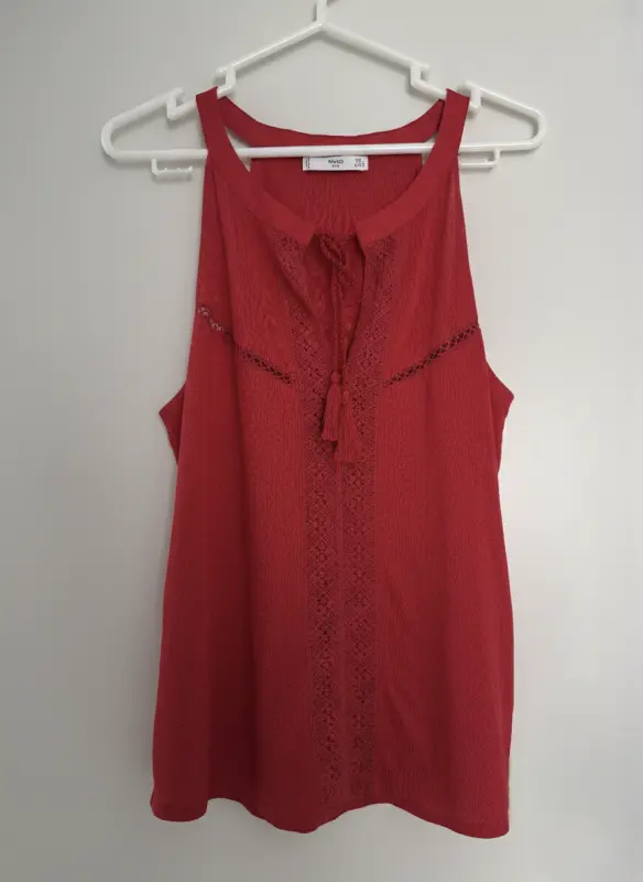 Polo manga cero rojo marca MANGO talla L - Polos | Comprar Online Lima