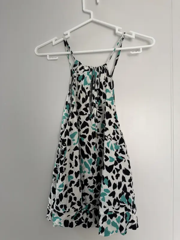 Blusa manga cero verde multicolor denimlab talla S - Imagen 2