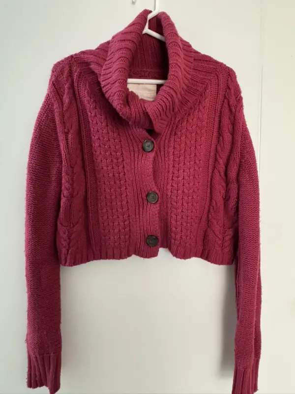 Chompa crop rosada talla m de marca para mujer - Chompas, Chalecos y Suéteres | Comprar Online Lima