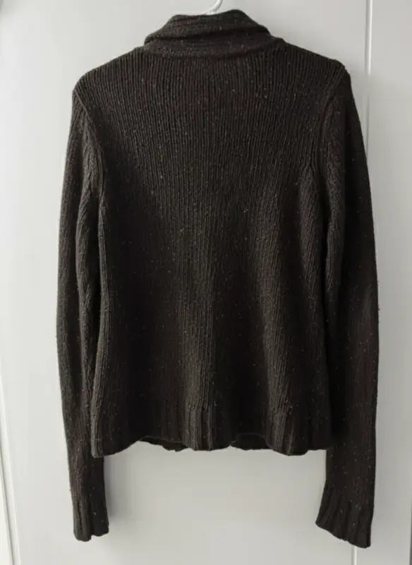 Chompa cardigan mango marron talla L - Imagen 2