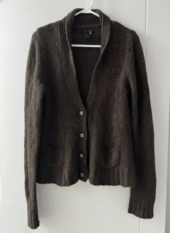 Chompa cardigan mango marron talla L - Chompas, Chalecos y Suéteres | Comprar Online Lima