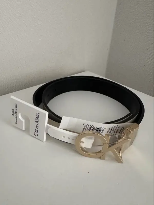 Correa de cuero calvin klein reversible nuevo con etiquetas - Correas para Vestidos | Comprar Online Lima