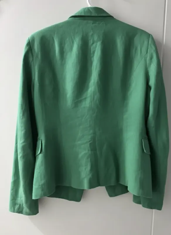 Blazer mango verde talla M - Imagen 2