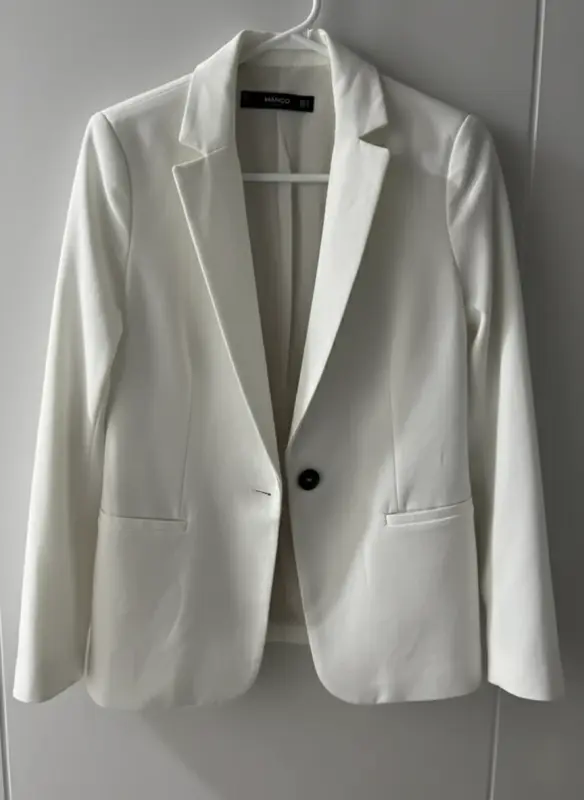 Blazer mango blanco talla XS/S - Blazers y Chalecos Sastre | Comprar Online Lima