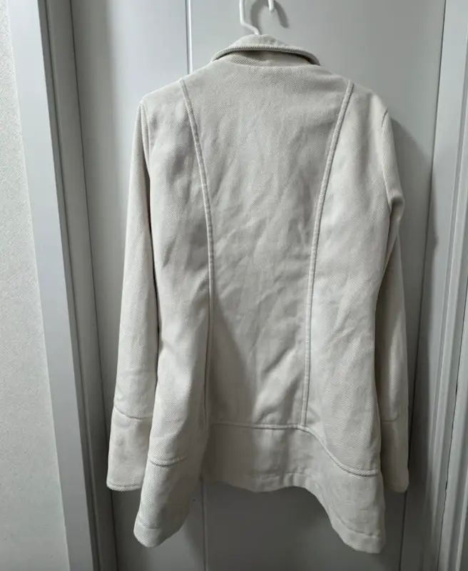 Abrigo blanco talla M - Imagen 2
