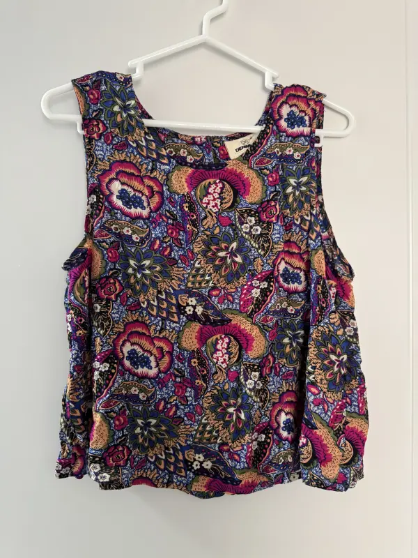 Blusa manga cero flores marca denimlab talla M - Comprar en Lima Perú | Fancy Shops
