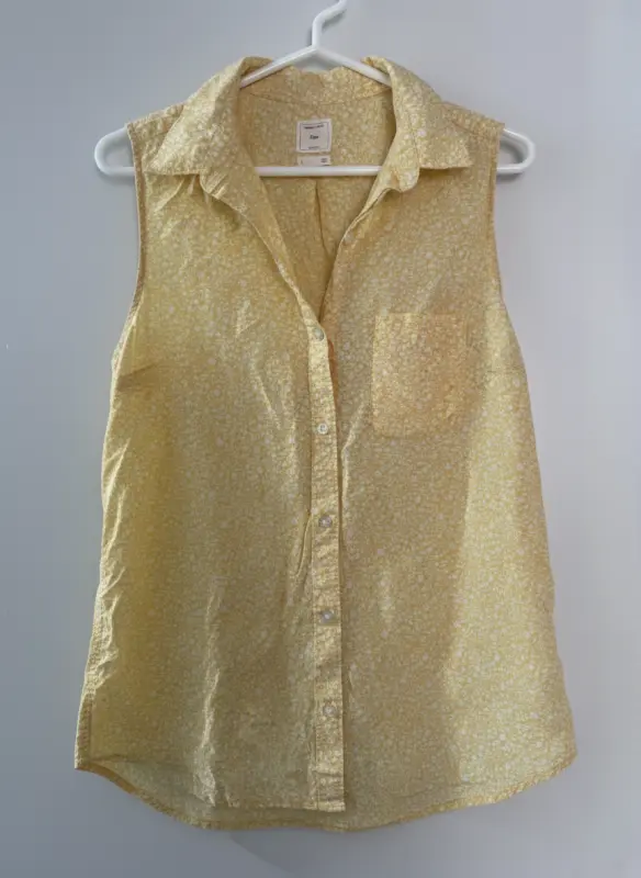 Blusa manga cero amarillo marca GAP talla S - Comprar en Lima Perú | Fancy Shops