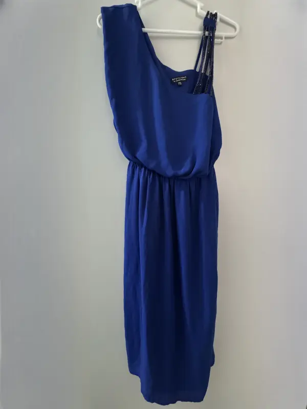 Vestido manga cero azul marca WAREHOUSE talla S - Enterizos Elegantes | Comprar Online Lima