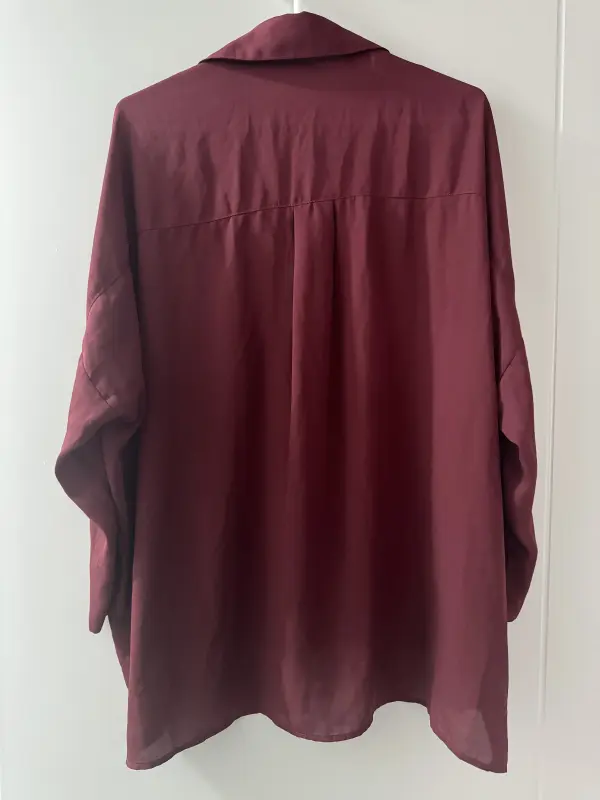 Blusa manga 3/4 rojo marca MANGO talla S - Imagen 2